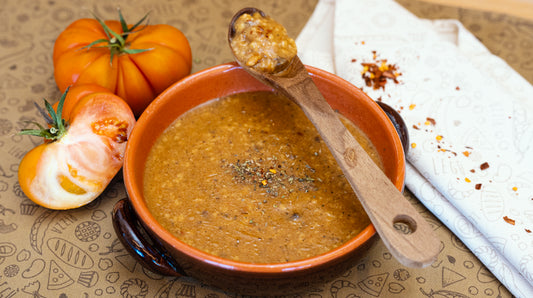 Zuppa Vivace Bio di legumi italiani decorticati, pomodoro e chimichurri