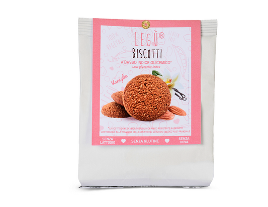 Biscotti di mais, legumi e mandorle alla vaniglia