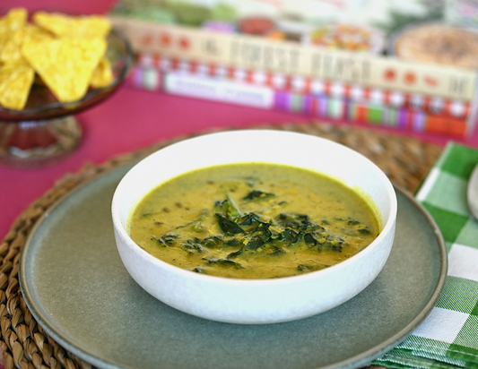 Zuppa Saporita Bio con legumi italiani decorticati, cavolo nero e spirulina