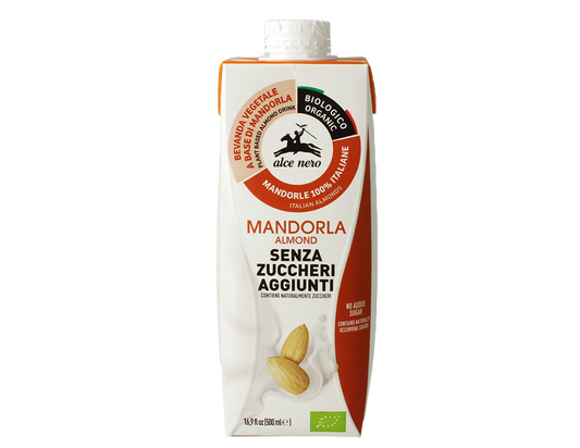Confezione bevanda alla mandorla biologica vista fronte