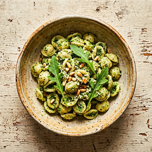 Chicche con pesto di rucola