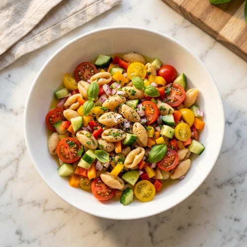 Insalata fredda con verdure croccanti