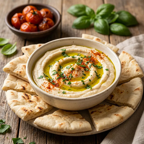 Hummus cremoso de alubias