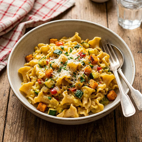 Gigli risottati con verdure croccanti