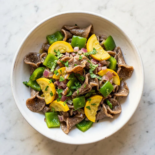 Gigli saltati con verdure croccanti