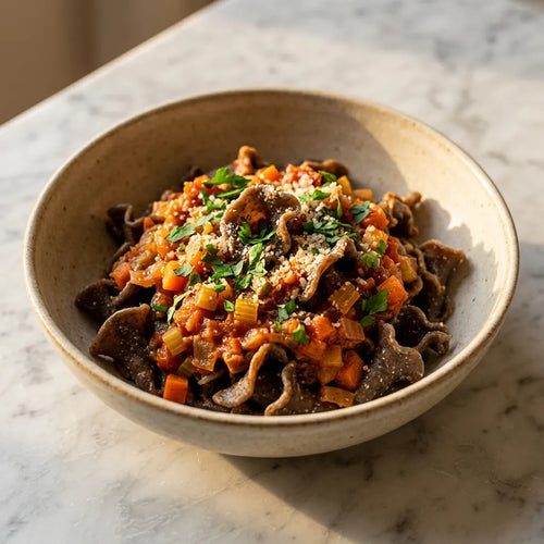 Gigli con ragù vegetale classico