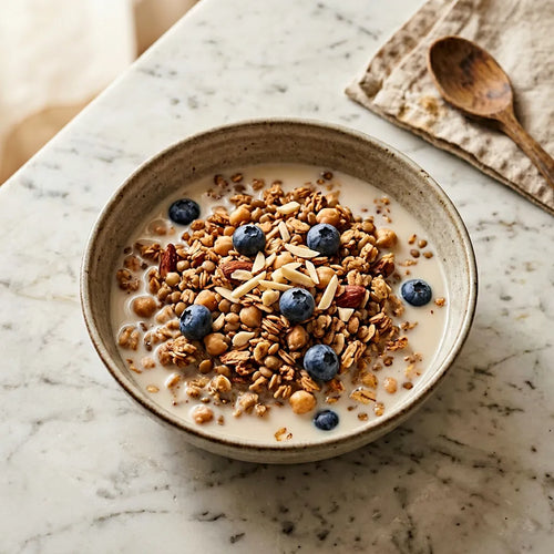 Snack energetico con latte vegetale