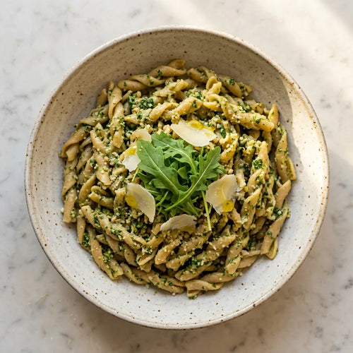 Intrecci con pesto di rucola