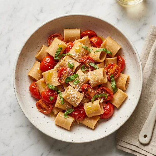 Paccheri risottati con pomodorini freschi