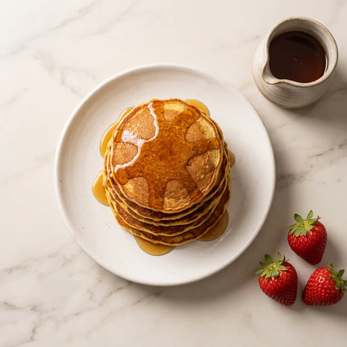 Pancake classici con sciroppo d'acero
