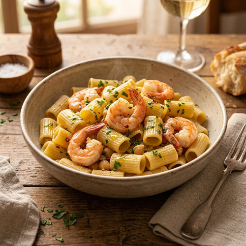 Saltati in padella con gamberi
