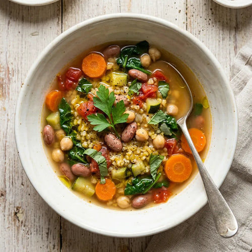 Minestra di verdure e legumi