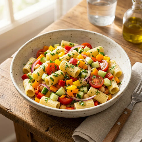 Insalata fredda con verdure croccanti