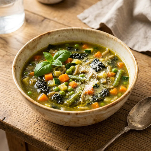 Base per minestrone di verdure fresche