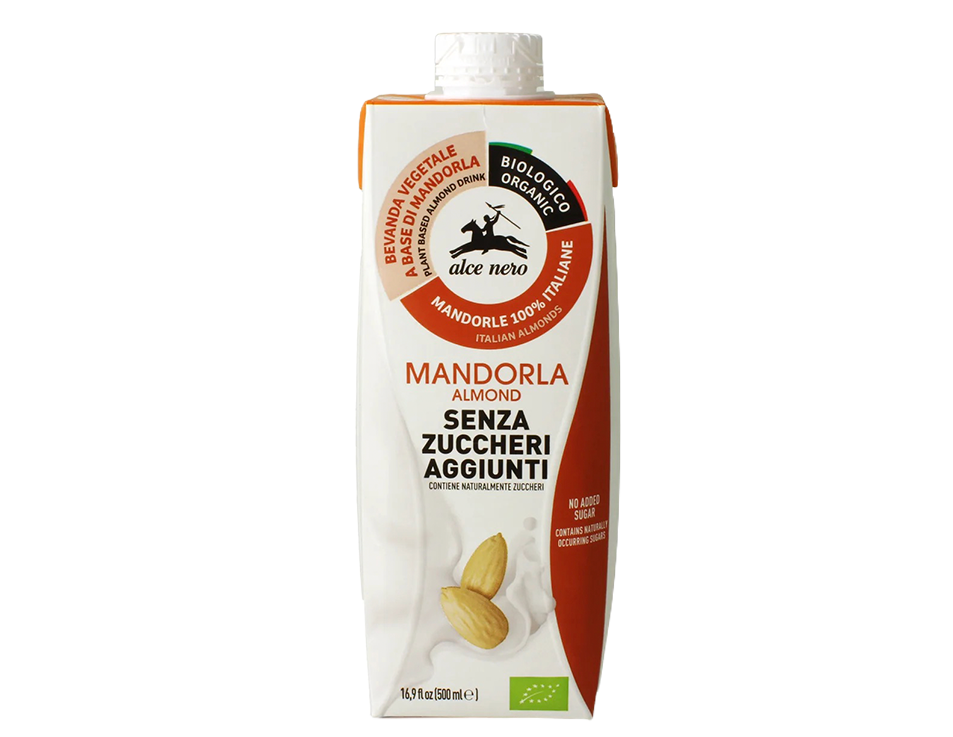 Confezione bevanda alla mandorla biologica vista fronte