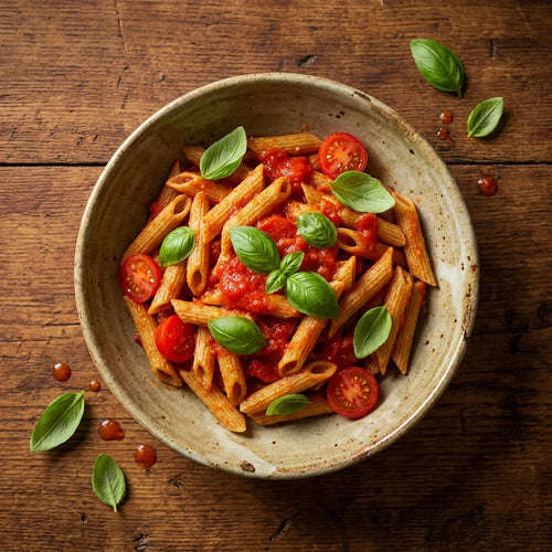 Penne al pomodoro fresco e basilico