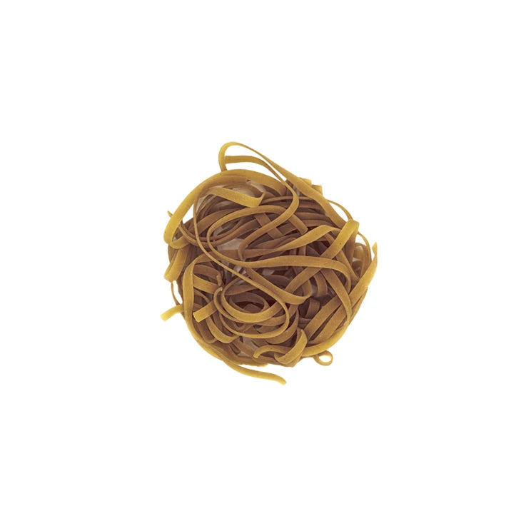 Nido di tagliatelle LEGÙ alle Castagne, pasta da legumi senza glutine e ad alto contenuto di proteine vegetali.