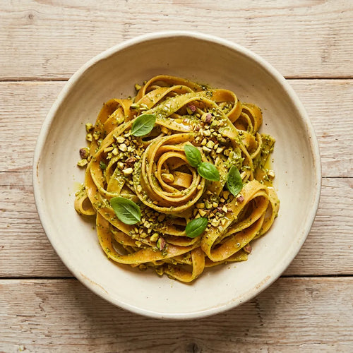 Saltate con pesto di pistacchio